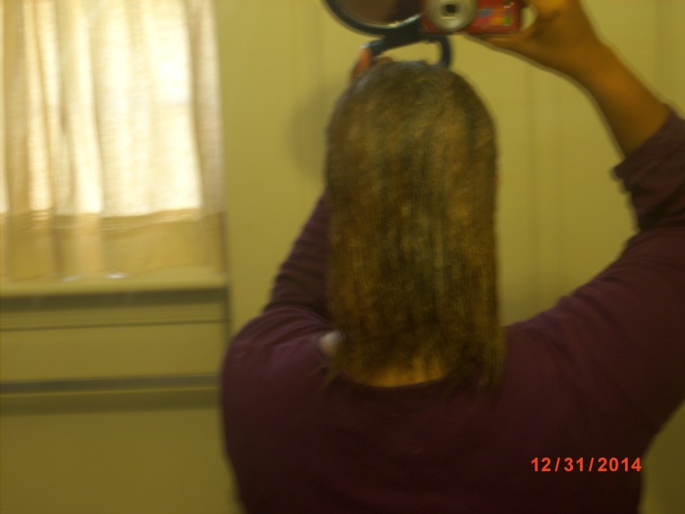 Image of back view of hair length